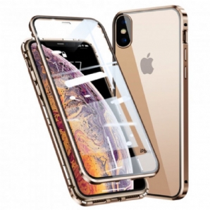 Hülle Für iPhone XS Max Vorder- Und Rückseite Aus Gehärtetem Glas