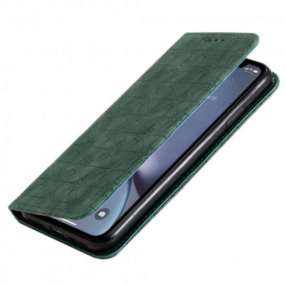 Schutzhülle Für iPhone XS Max Flip Case Barockblumen