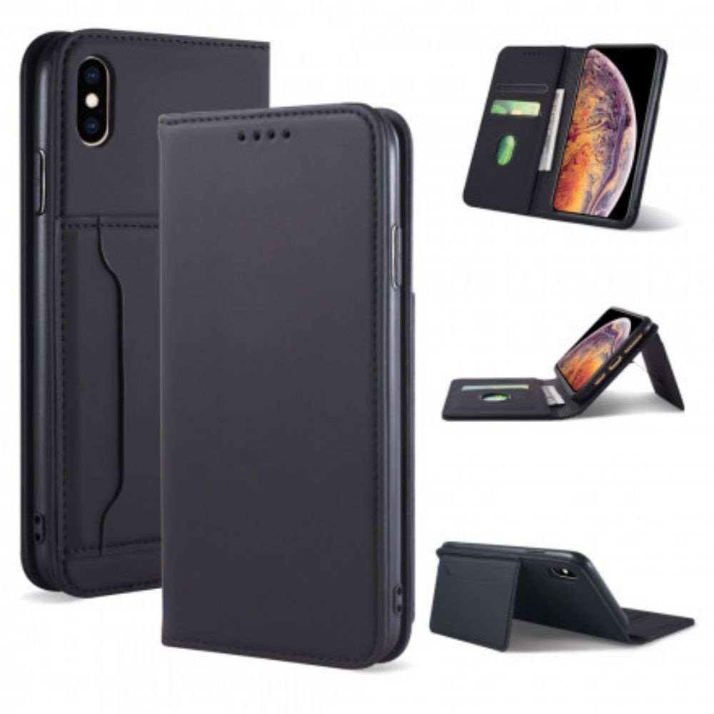 Schutzhülle Für iPhone XS Max Flip Case Stützkartenhalter