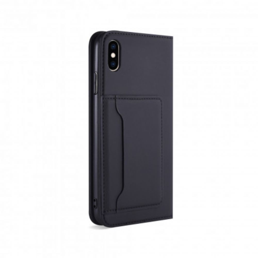 Schutzhülle Für iPhone XS Max Flip Case Stützkartenhalter