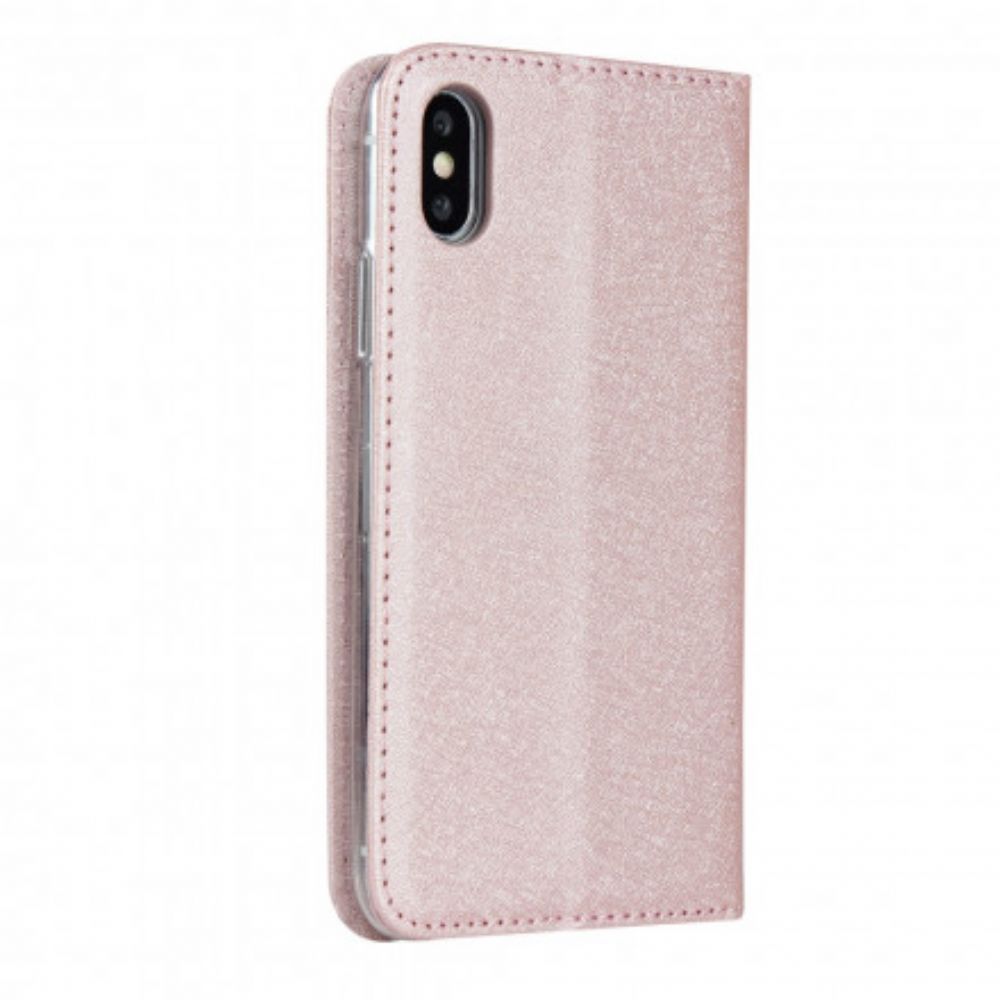 Schutzhülle Für iPhone XS Max Flip Case Weicher Lederstil Mit Riemen