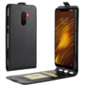 Flip Case Für Pocophone F1 Flip Case Faltbarer Ledereffekt