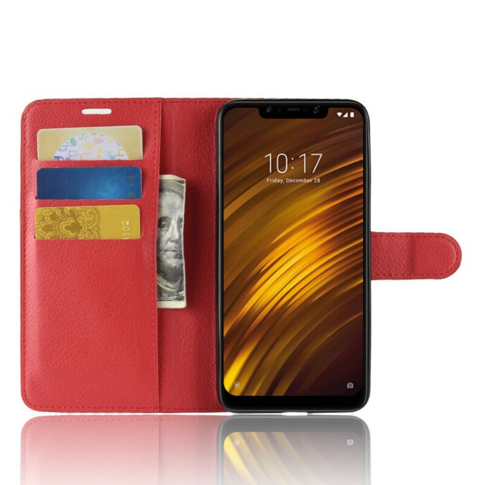 Flip Case Für Pocophone F1 Klassisch