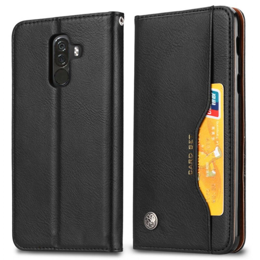 Schutzhülle Für Pocophone F1 Flip Case Kartenetui Aus Kunstleder