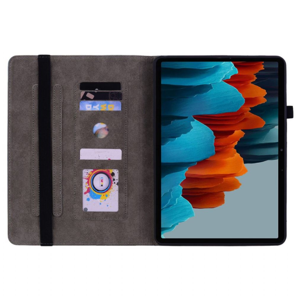 Case Für Samsung Galaxy Tab S9 Plus Schmetterlinge Und Rosen