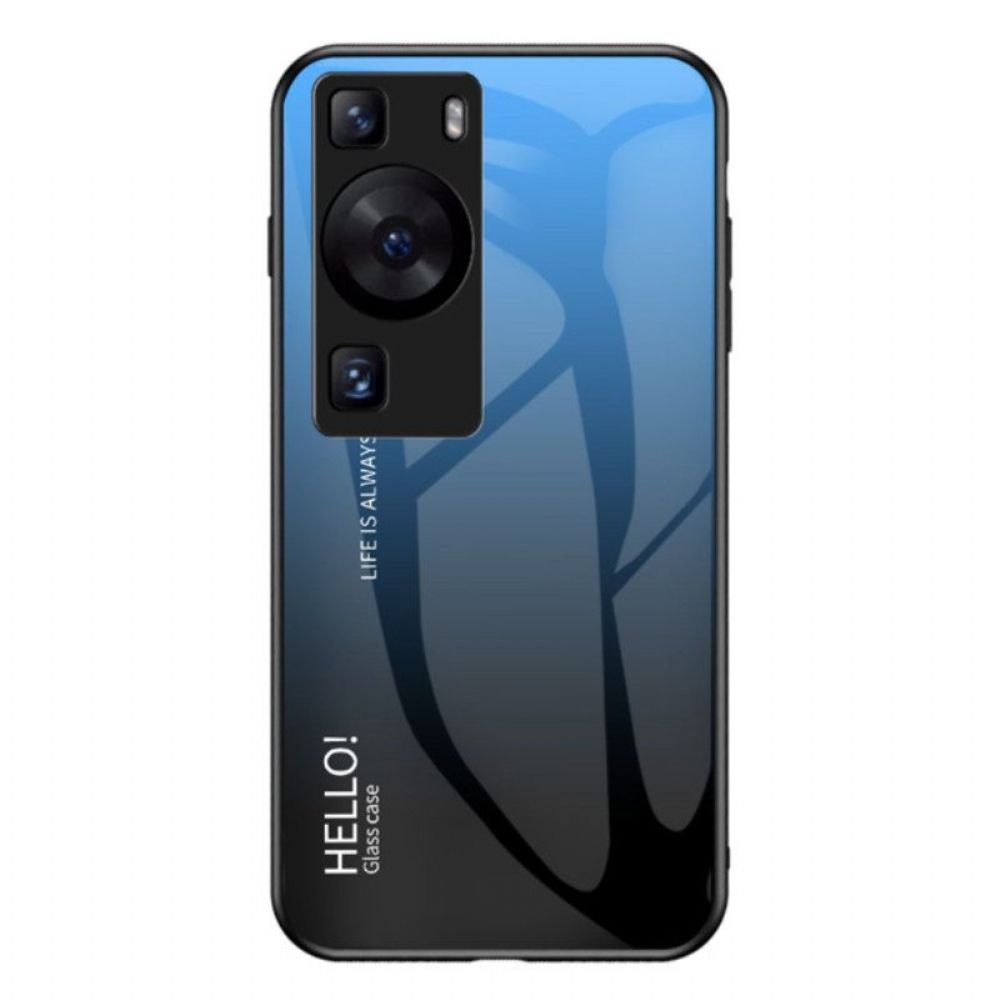 Hülle Für Huawei P60 Pro Hallo Gehärtetes Glas