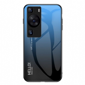 Hülle Für Huawei P60 Pro Hallo Gehärtetes Glas