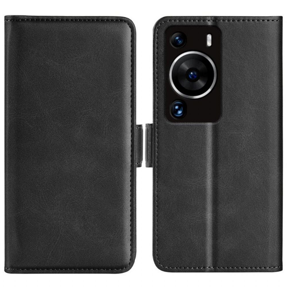 Lederhüllen Für Huawei P60 Pro Flip Case Doppelklappe