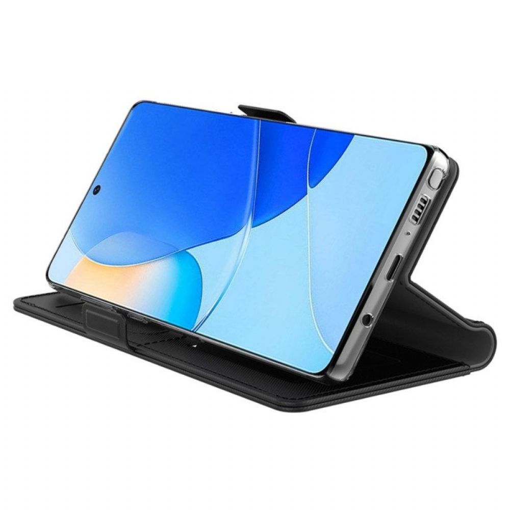 Flip Case Für Huawei Mate 50 Pro Abnehmbarer Spiegel Und Kartenhalter