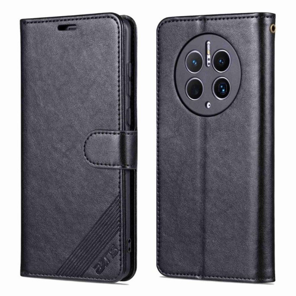 Flip Case Für Huawei Mate 50 Pro Azns Ledereffekt