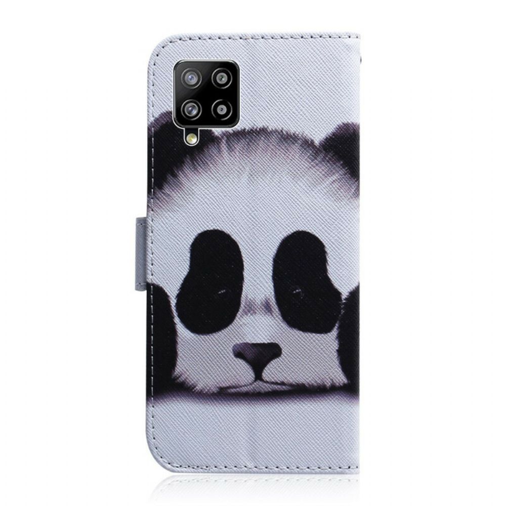 Flip Case Für Samsung Galaxy A42 5G Pandagesicht