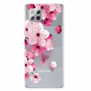 Handyhülle Für Samsung Galaxy A42 5G Kleine Rosa Blumen