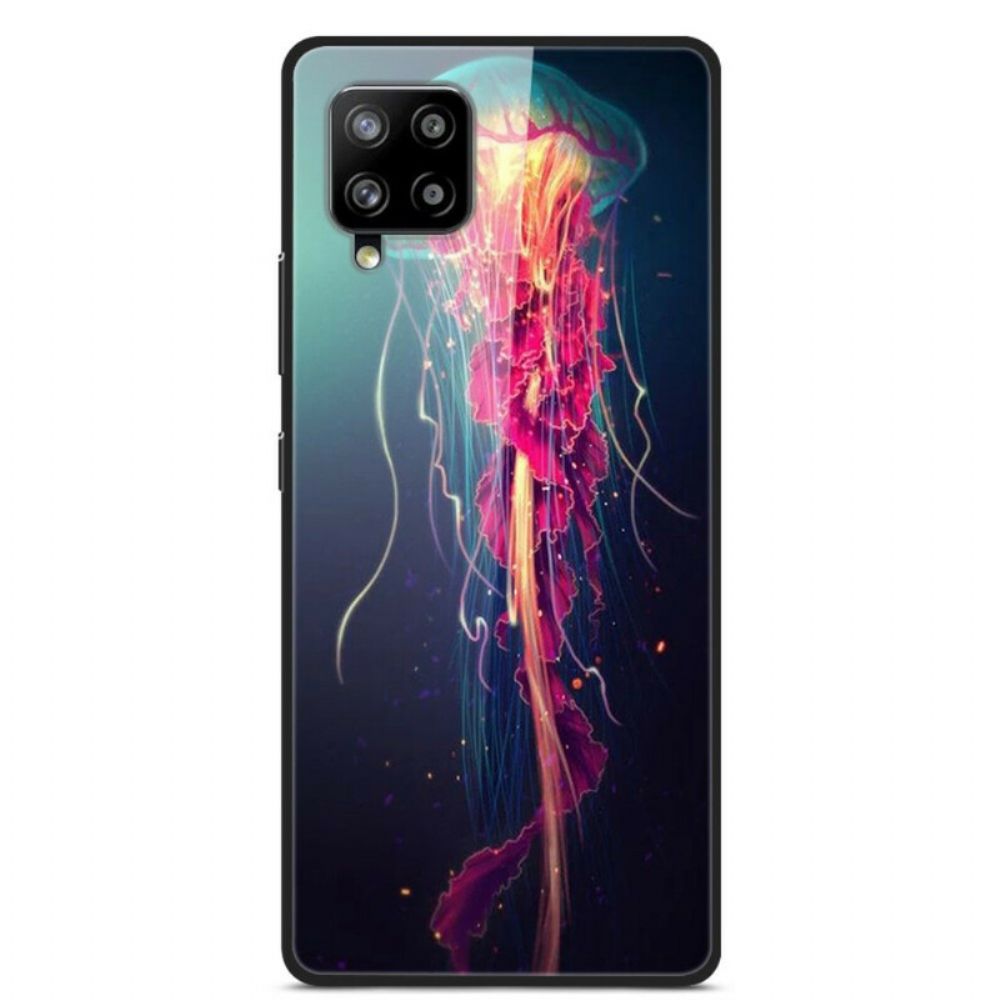 Handyhülle Für Samsung Galaxy A42 5G Oktopus Gehärtetes Glas