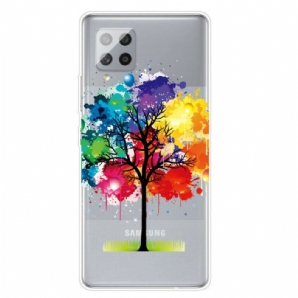 Handyhülle Für Samsung Galaxy A42 5G Transparenter Aquarellbaum