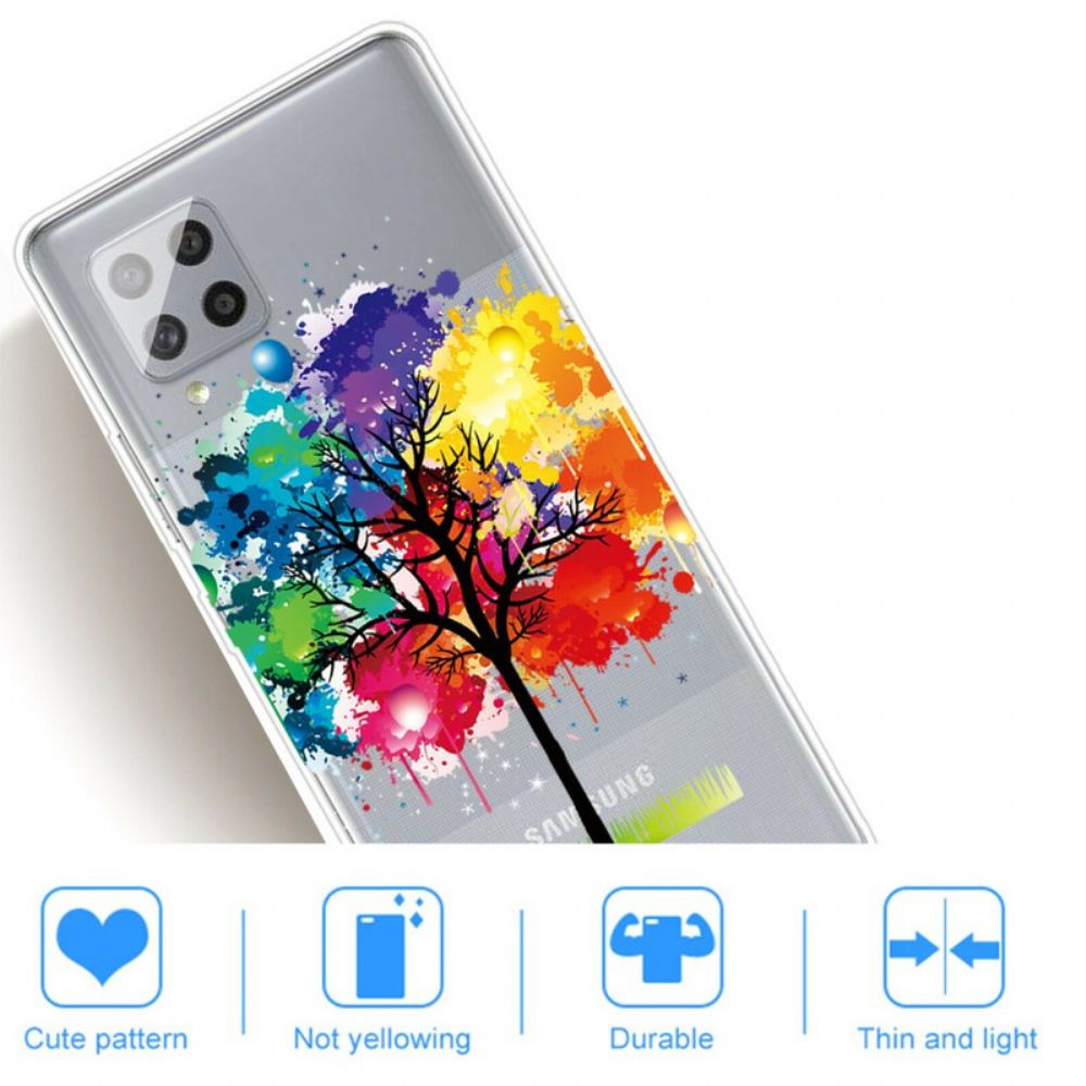 Handyhülle Für Samsung Galaxy A42 5G Transparenter Aquarellbaum