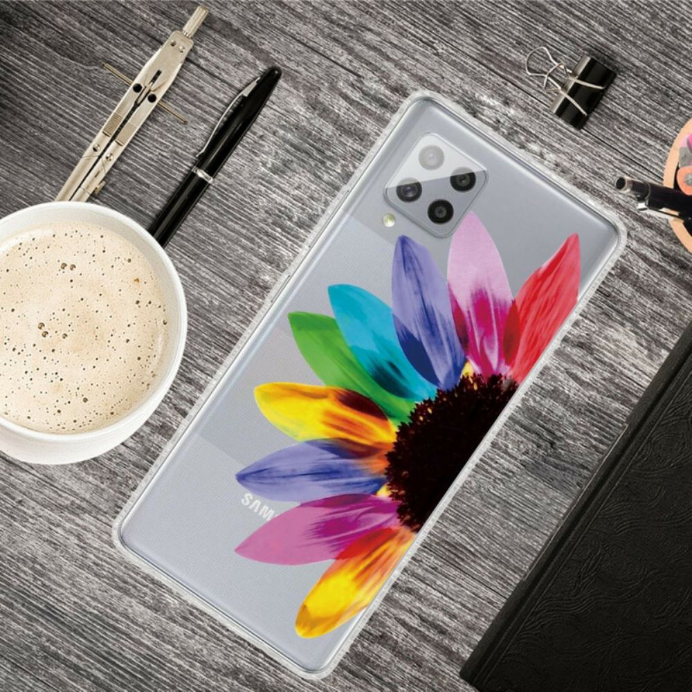 Hülle Für Samsung Galaxy A42 5G Bunte Blume