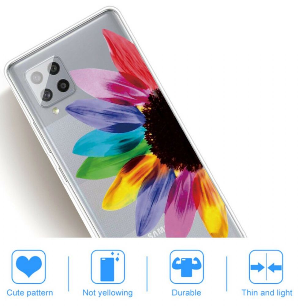 Hülle Für Samsung Galaxy A42 5G Bunte Blume