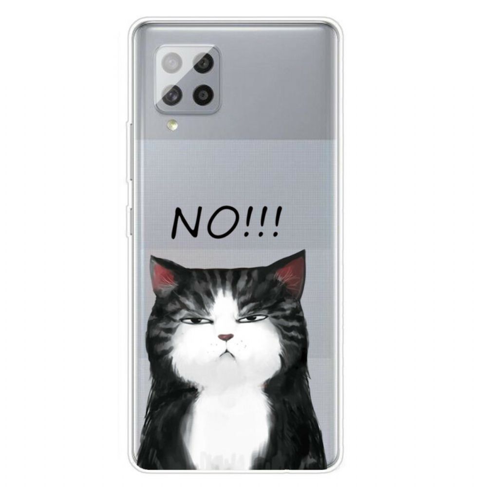 Hülle Für Samsung Galaxy A42 5G Die Katze Die Nein Sagt