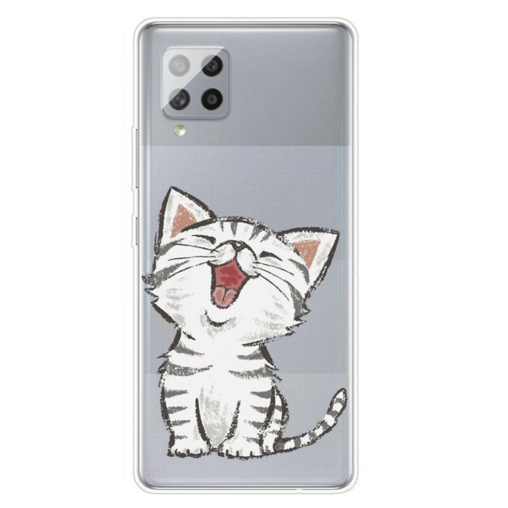 Hülle Für Samsung Galaxy A42 5G Süße Katze