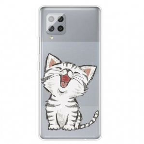 Hülle Für Samsung Galaxy A42 5G Süße Katze