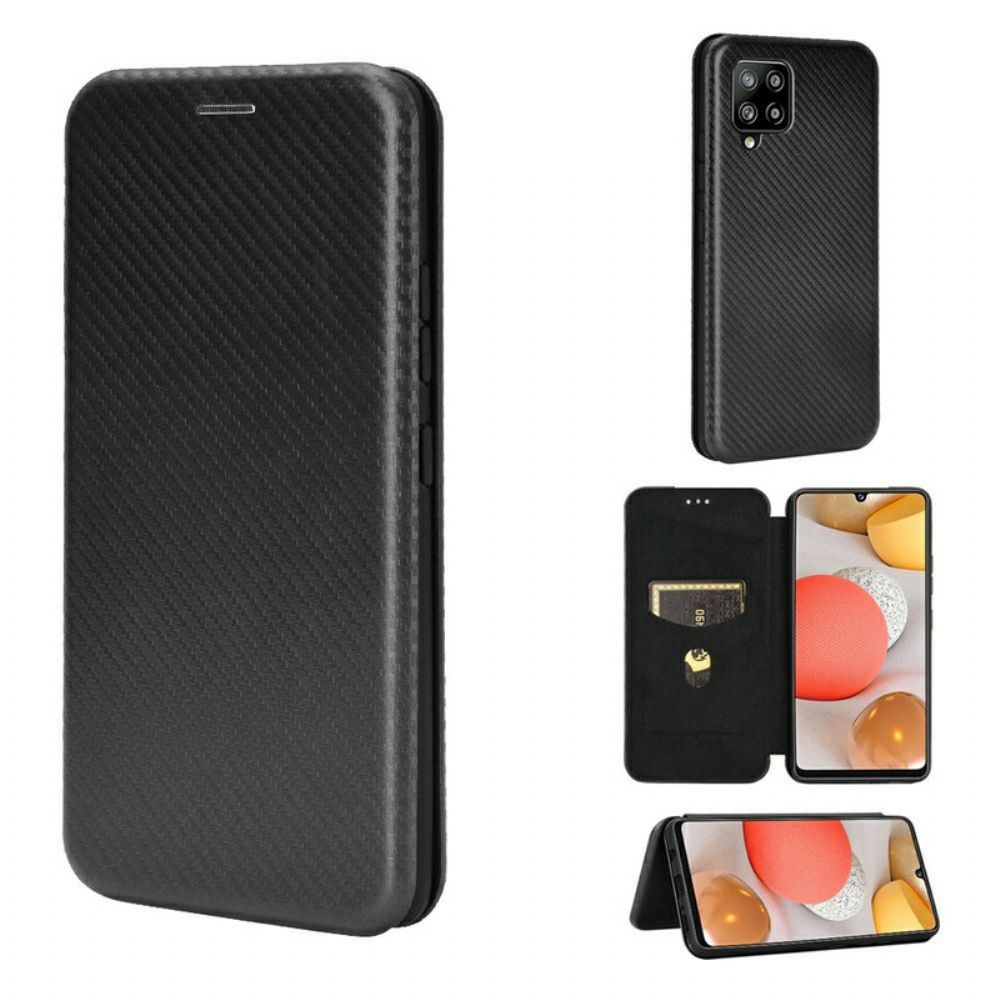 Schutzhülle Für Samsung Galaxy A42 5G Flip Case Kohlefaser