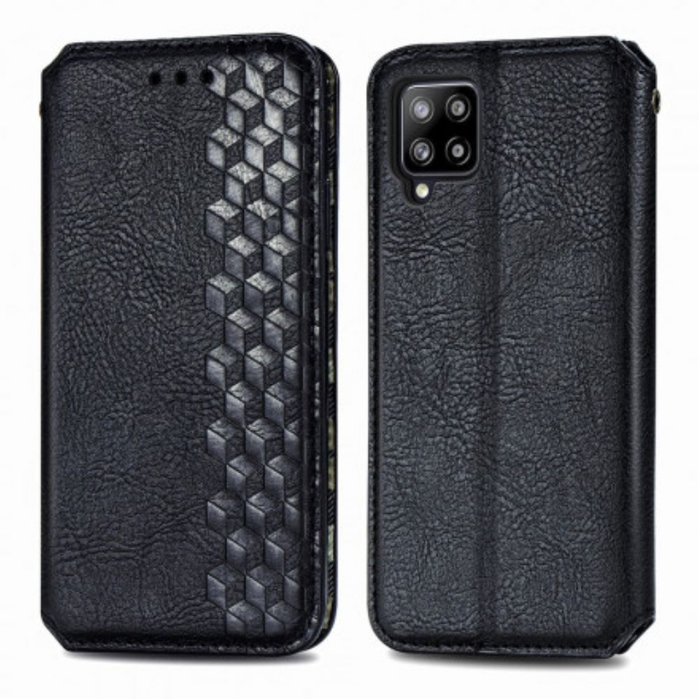 Schutzhülle Für Samsung Galaxy A42 5G Flip Case Ledereffekt Mit Rautenstruktur