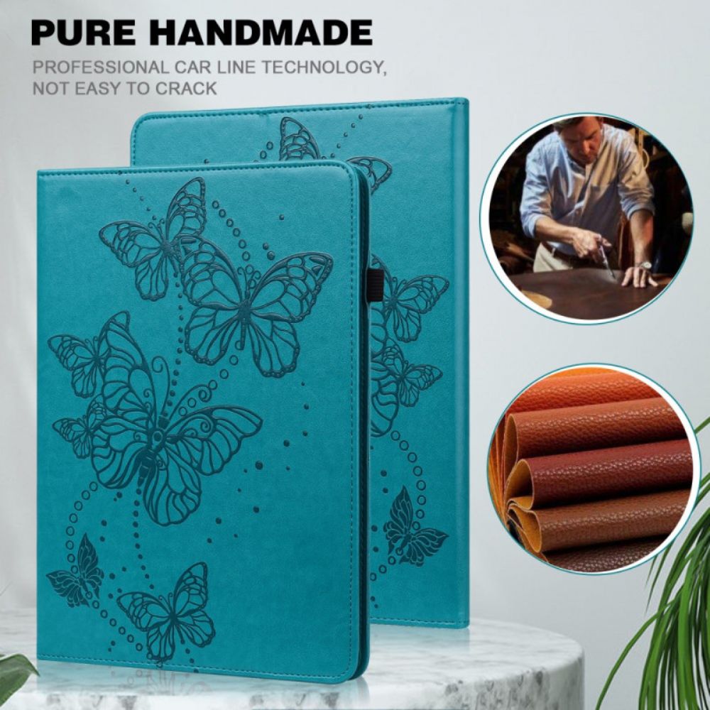 Case Samsung Galaxy Tab S9 Handyhülle Schmetterlingsmuster