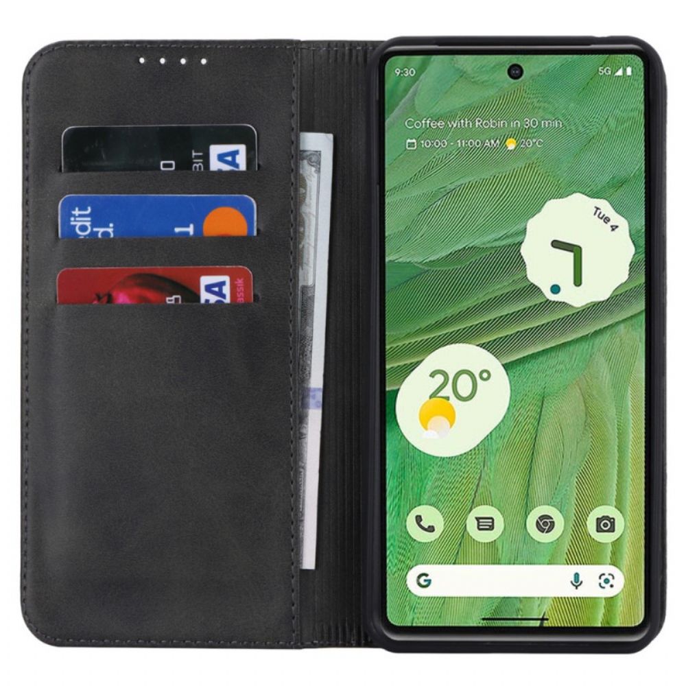 Flip Case Für Google Pixel 8 Pro Stilvolles Kunstleder