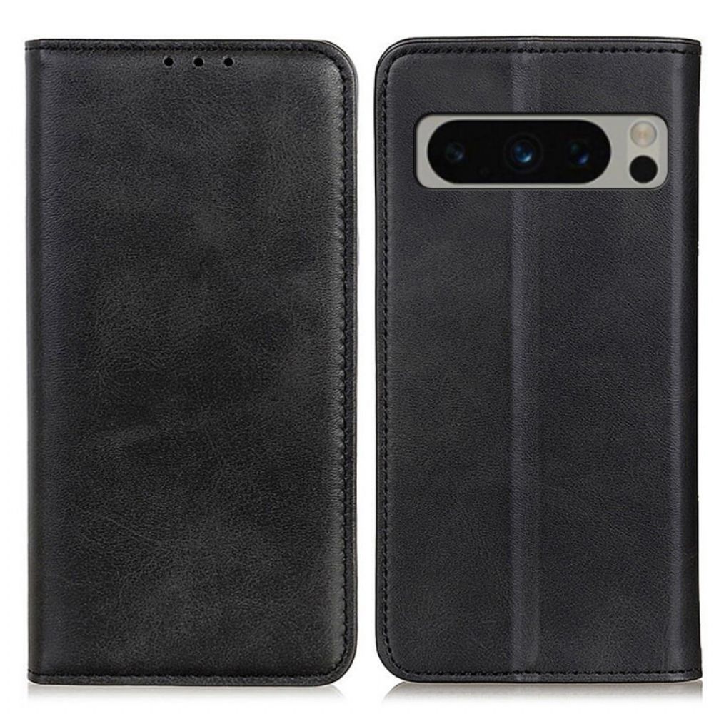 Flip Case Google Pixel 8 Pro Stilvolles Spaltleder