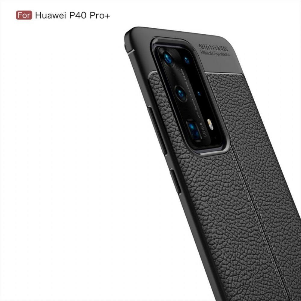 Handyhülle Für Huawei P40 Pro Plus Flexible Kohlefaserstruktur