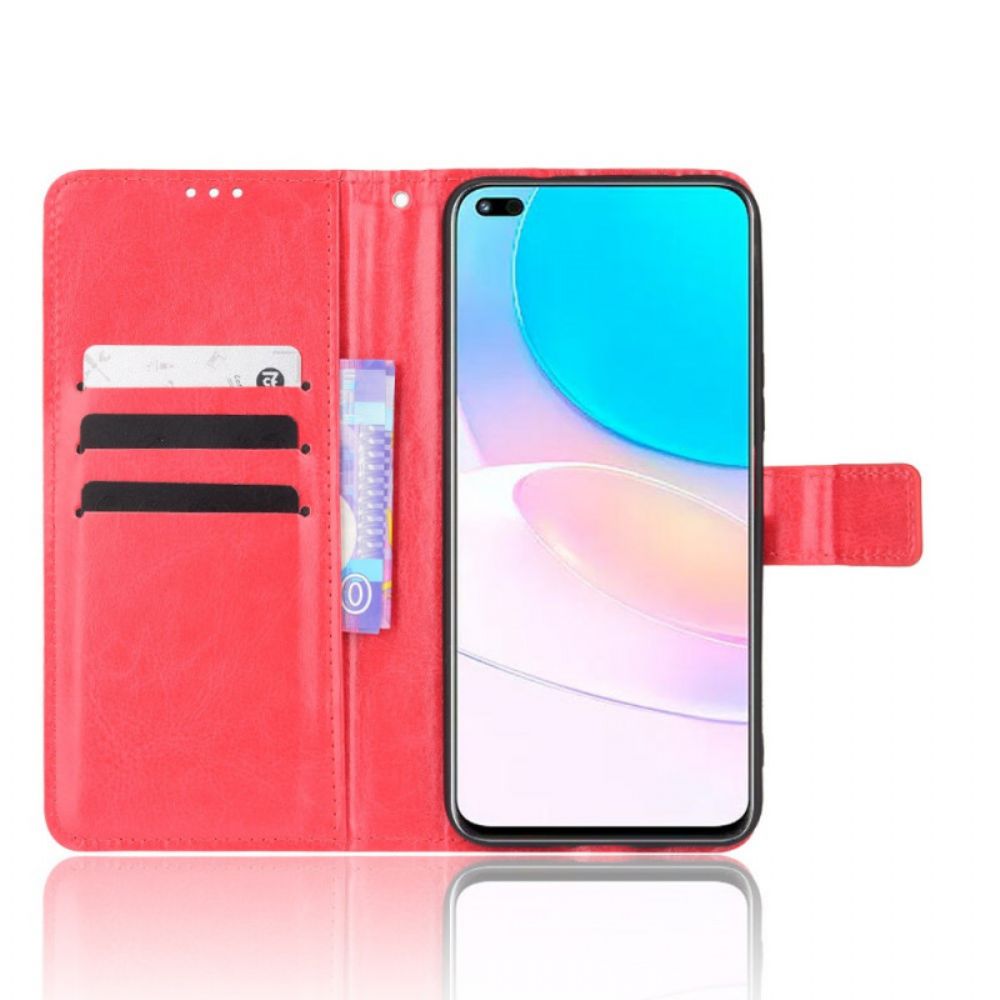 Flip Case Für Huawei Nova 8i / Honor 50 Lite Auffälliges Kunstleder