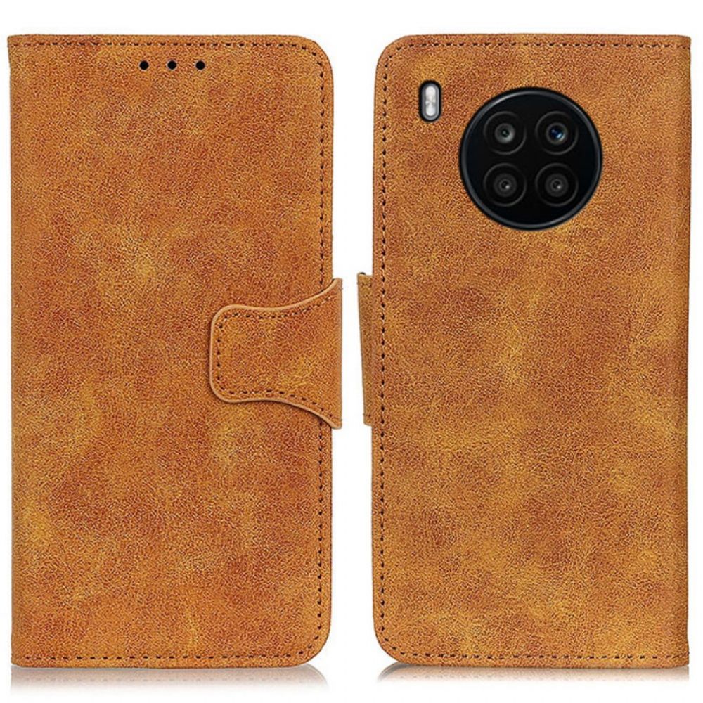 Flip Case Für Huawei Nova 8i / Honor 50 Lite Flip Case Vintage Magnetklappe