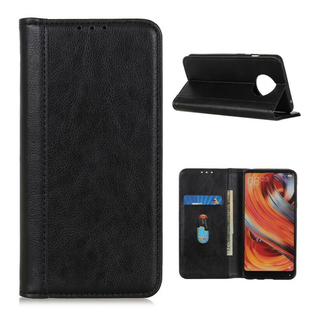 Flip Case Für Huawei Mate 40 Pro Premium Split Litschi-leder