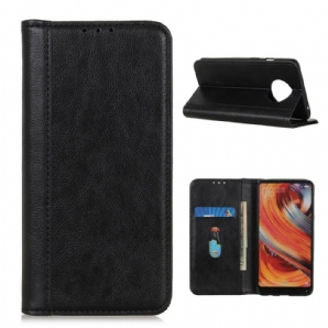 Flip Case Für Huawei Mate 40 Pro Premium Split Litschi-leder