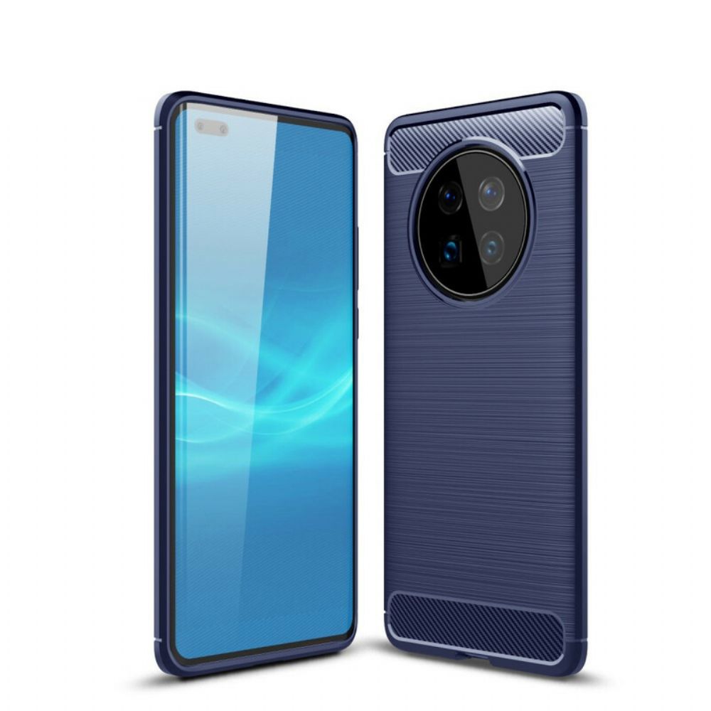 Hülle Für Huawei Mate 40 Pro Gebürstete Kohlefaser