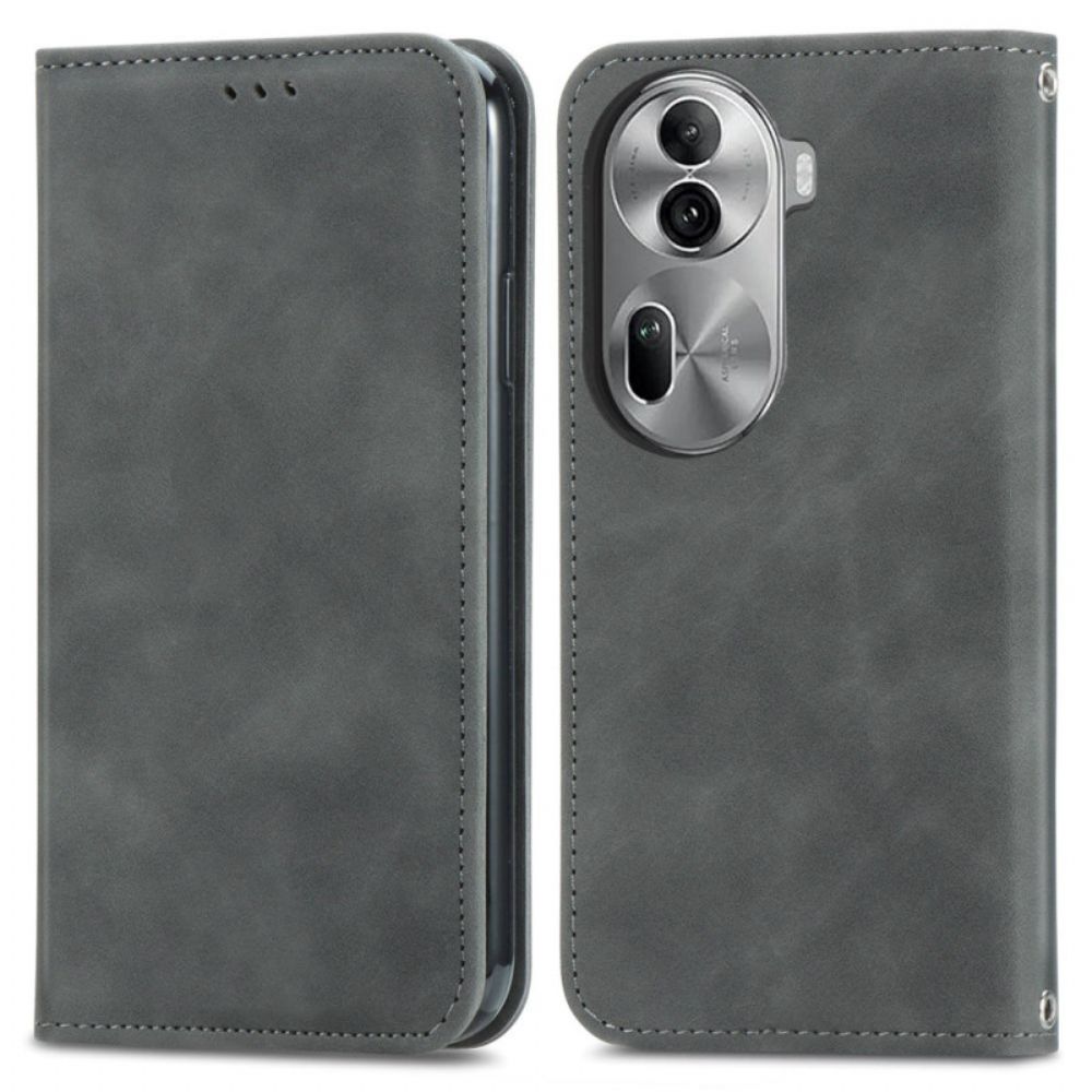 Flip Case Für Oppo Reno 11 Pro 5g Wildleder-stil