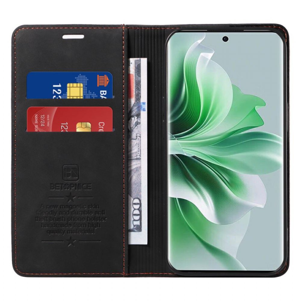 Flip Case Oppo Reno 11 Pro 5g Handyhülle Betopnice Rfid-schutz