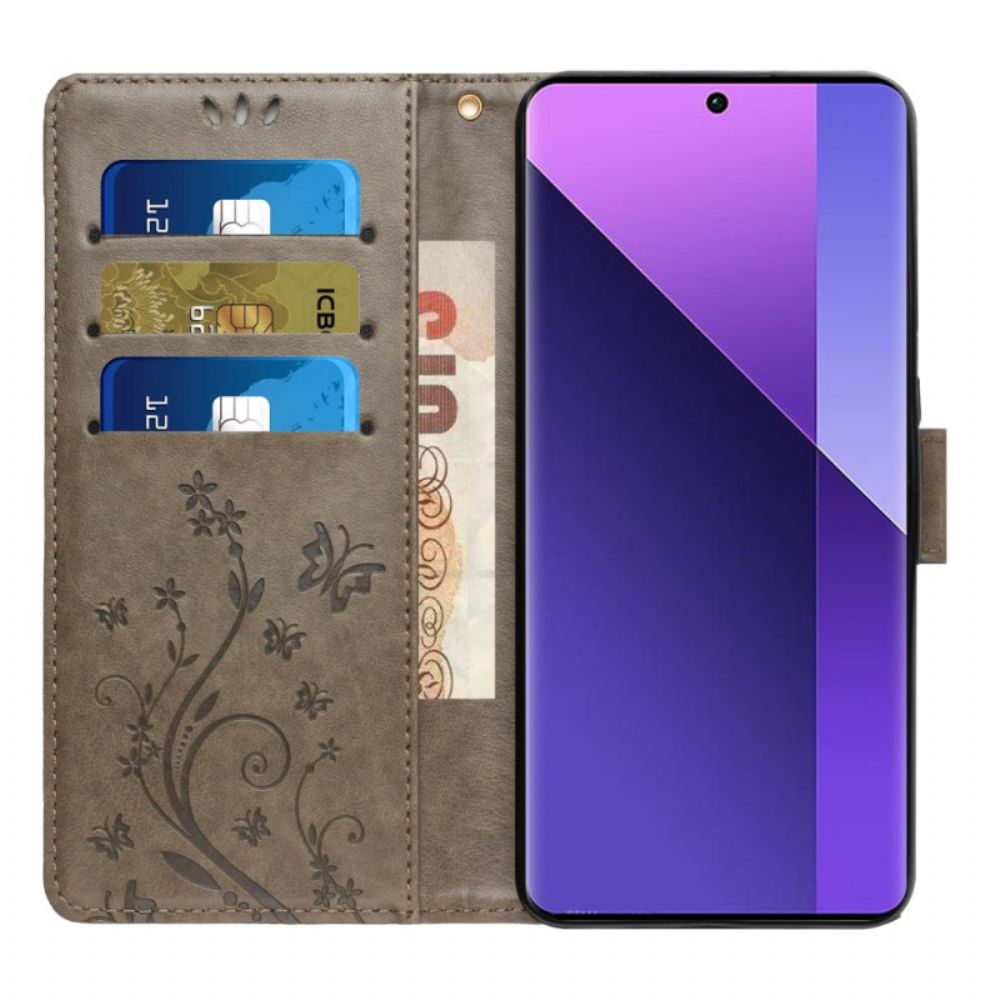 Lederhüllen Oppo Reno 11 Pro 5g Schmetterlingsmuster Mit Riemen