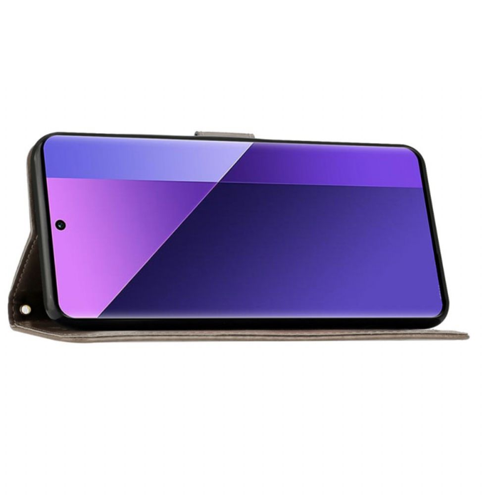 Lederhüllen Oppo Reno 11 Pro 5g Schmetterlingsmuster Mit Riemen