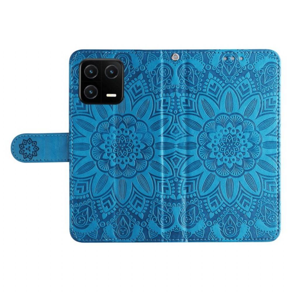 Flip Case Für Xiaomi 13 Pro Mandala-sonne Mit Schlüsselband