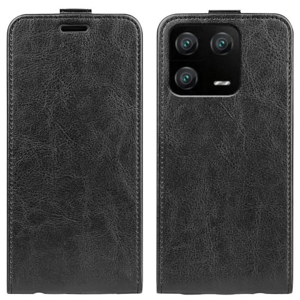 Lederhüllen Für Xiaomi 13 Pro Flip Case Vertikale Klappe In Lederoptik