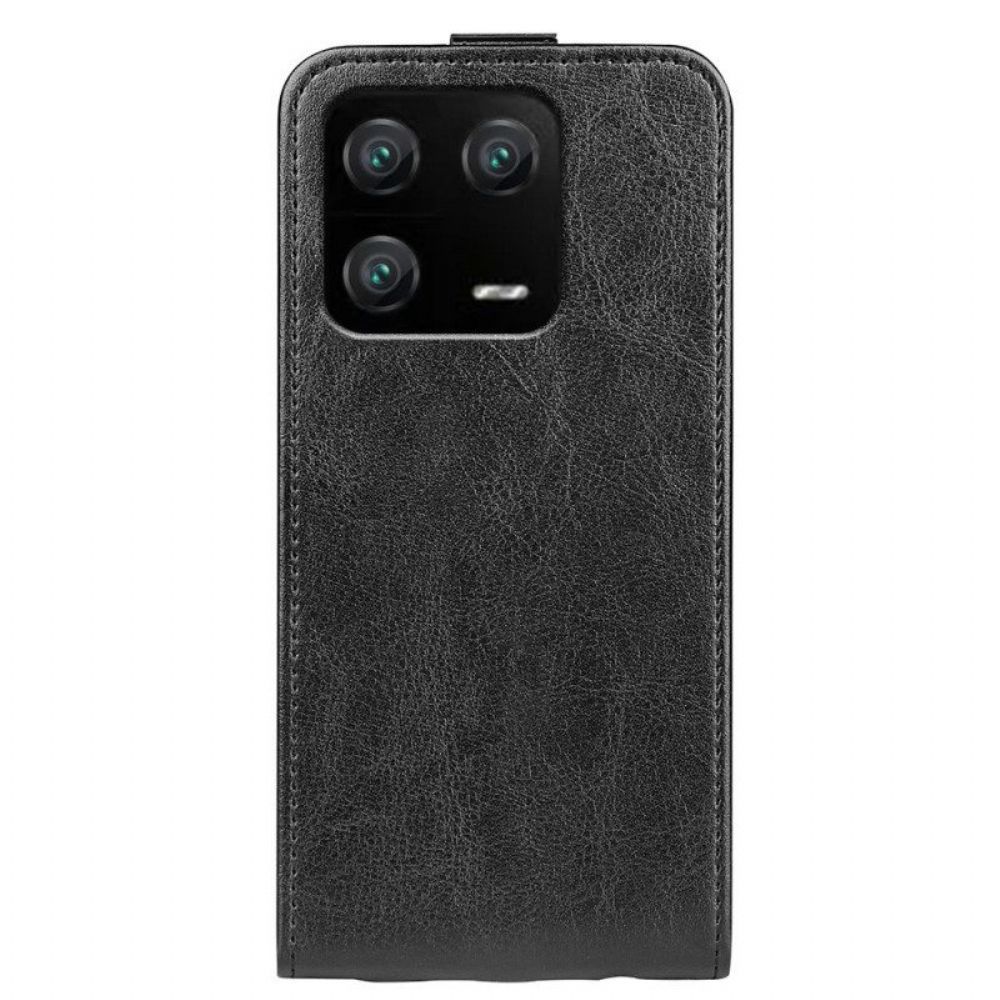 Lederhüllen Für Xiaomi 13 Pro Flip Case Vertikale Klappe In Lederoptik