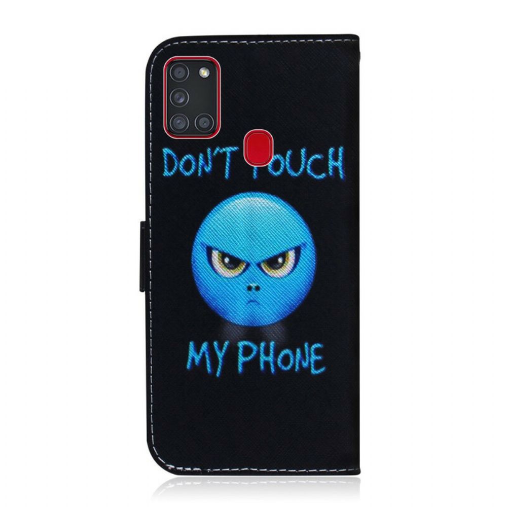 Flip Case Für Samsung Galaxy A21s Emoji-telefon