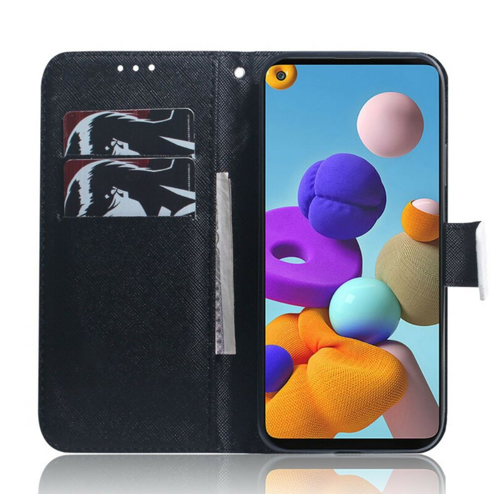 Flip Case Für Samsung Galaxy A21s Emoji-telefon