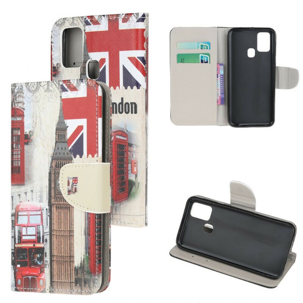 Flip Case Für Samsung Galaxy A21s Londoner Leben