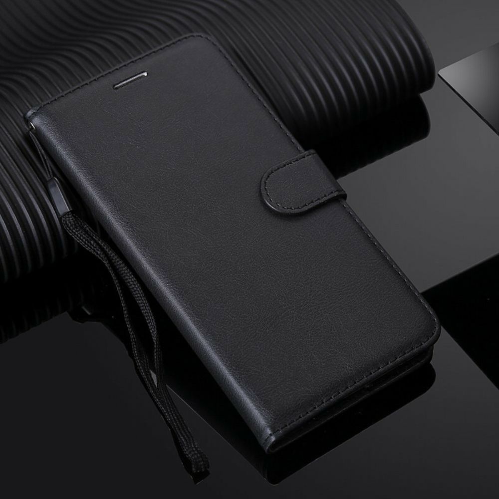 Flip Case Für Samsung Galaxy A21s Mit Kordel Armband Lederoptik