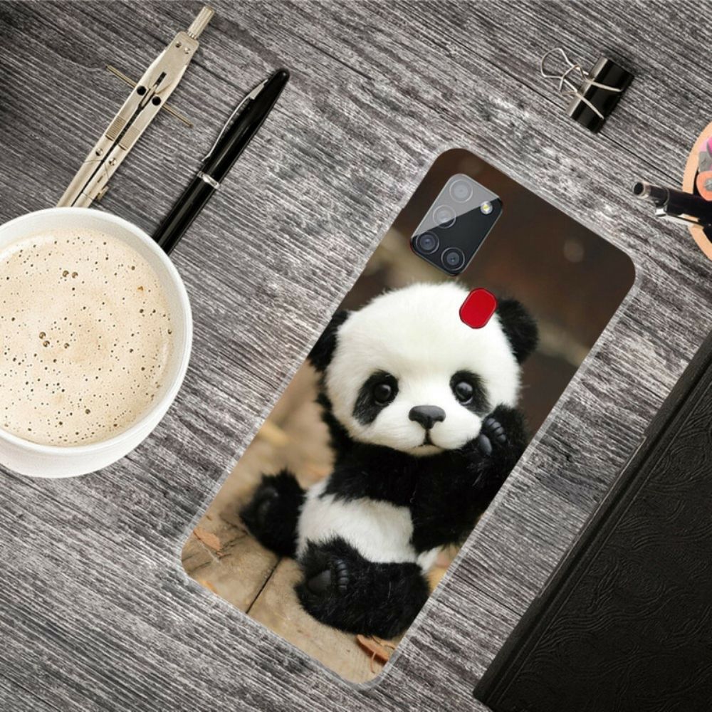 Handyhülle Für Samsung Galaxy A21s Flexibler Panda