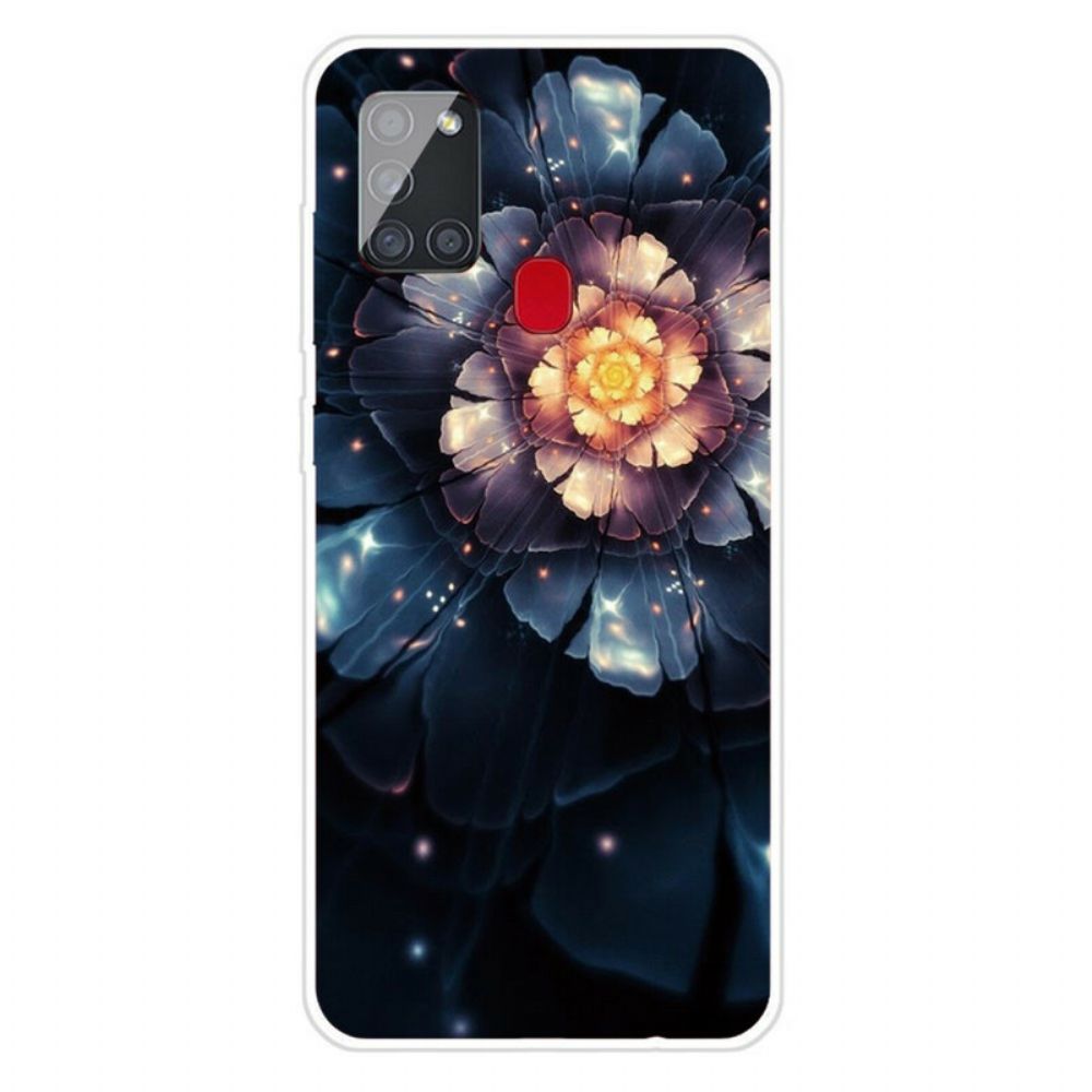 Hülle Für Samsung Galaxy A21s Flexible Blumen