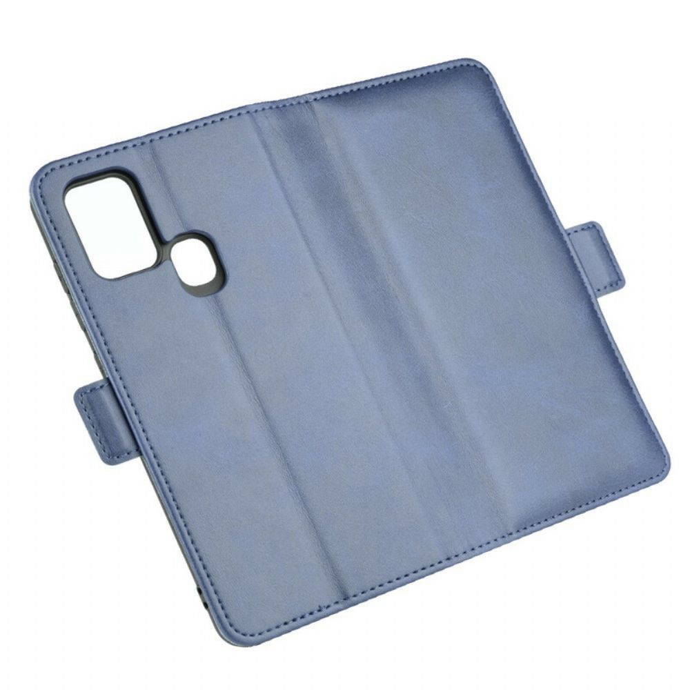 Lederhüllen Für Samsung Galaxy A21s Flip Case Doppelklappe