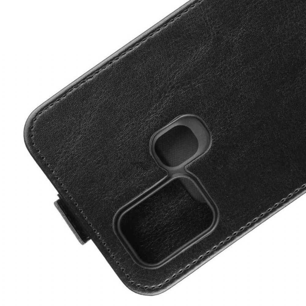 Lederhüllen Für Samsung Galaxy A21s Flip Case Faltbarer Ledereffekt